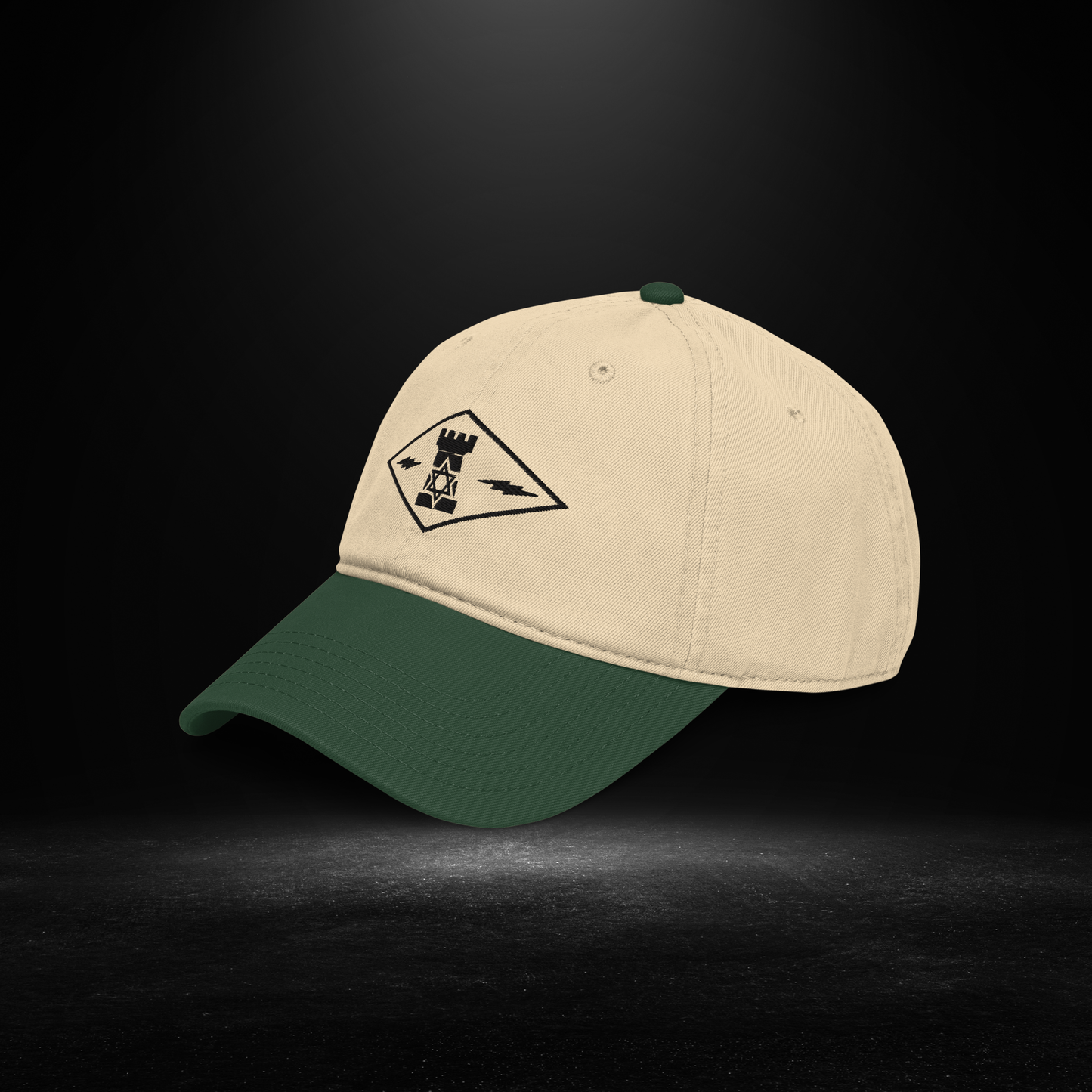 Two-Toned Black Arrow Israel Cap
